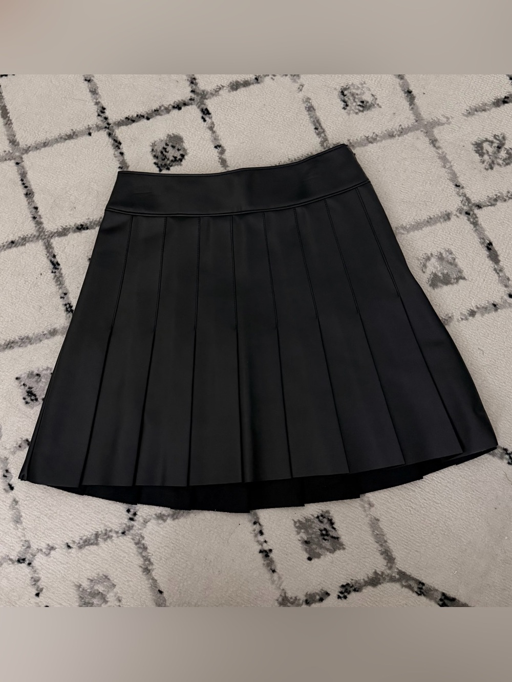 Abercrombie & Fitch Black Pleated Skater Skirt